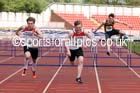 Mens under-20s hurdles, North Eastern Track and Field Champs, Gateshead Stadium. Photo: David T. Hewitson/Sports for All Pics